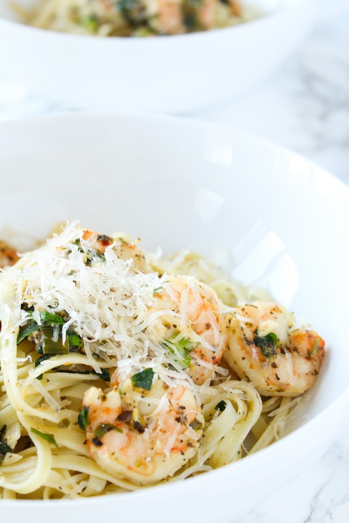 Delicious Shrimp Pasta | cookgininmygenes.com