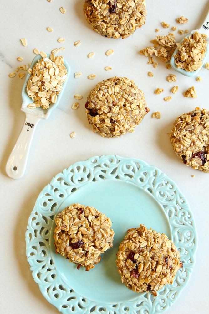 Banana Coconut Breakfast Cookies | cookinginmygenes.com