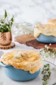 Pinto Bean & Thyme Pot Pies | cookinginmygenes.com