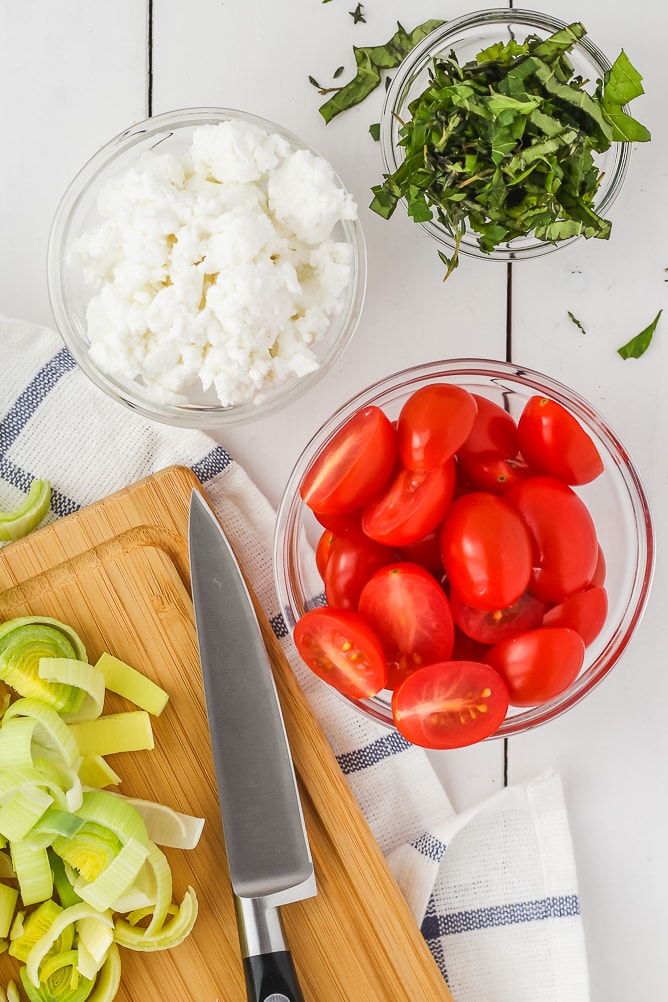 Swiss Chard, Goat Cheese & Leek Frittata | cookinginmygenes.com