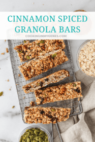 Cinnamon Spiced Granola Bars