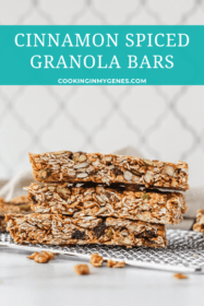 Cinnamon Spiced Granola Bars