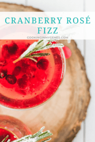 Cranberry Rosé Fizz