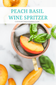 Peach Basil Wine Spritzer
