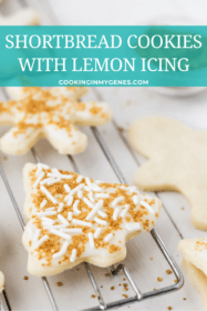 Shortbread Cookies with Lemon Icing