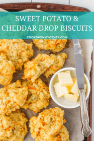 Sweet Potato & Cheddar Drop Biscuits
