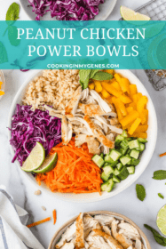 Peanut Chicken Power Bowls