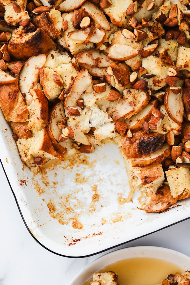 Spiced Pear Baked French Toast