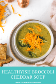 Broccoli Cheddar Soup in bowls