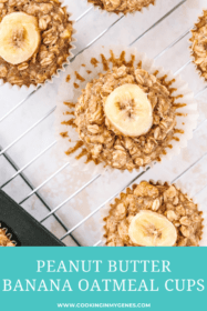 Peanut Butter Banana Baked Oatmeal Cups