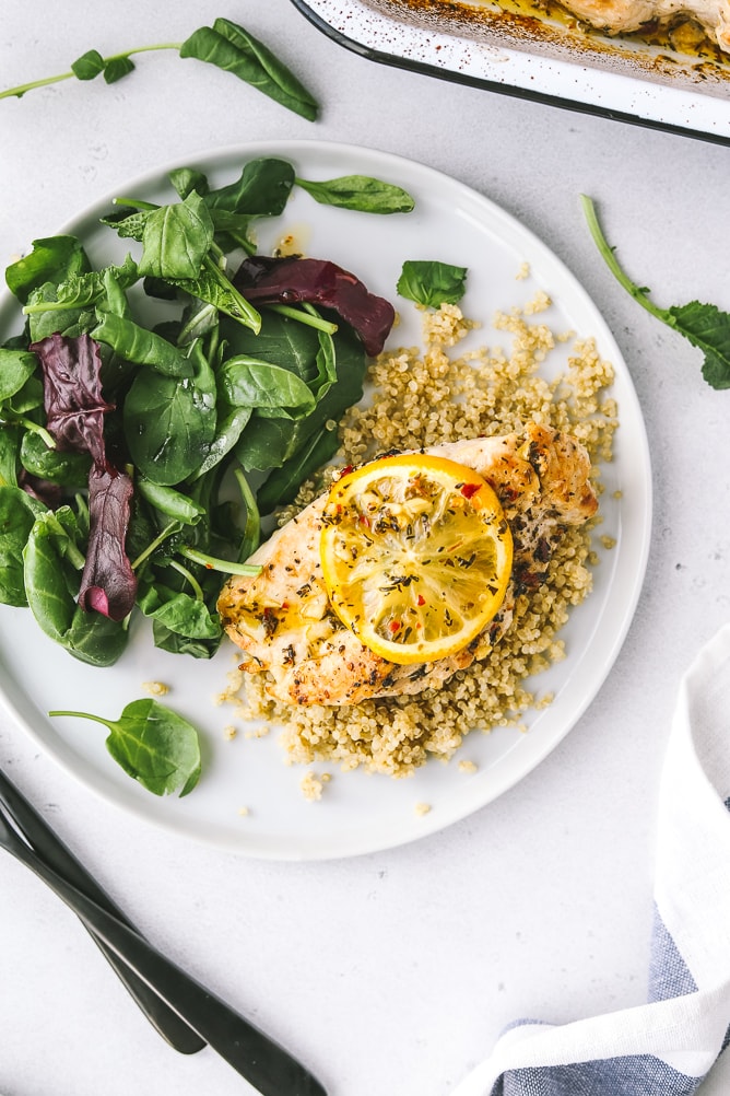 Easy Healthy Baked Lemon Chicken