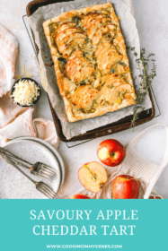 Savoury Apple Cheddar Tart with Leeks