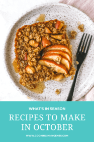 Recipes to make in October