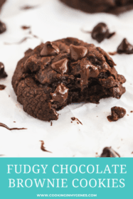 Chewy Chocolate Brownie Cookies