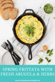 frittata with fresh spring greens