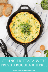 frittata with fresh spring greens