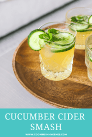 Cucumber Cider Smash Cocktail