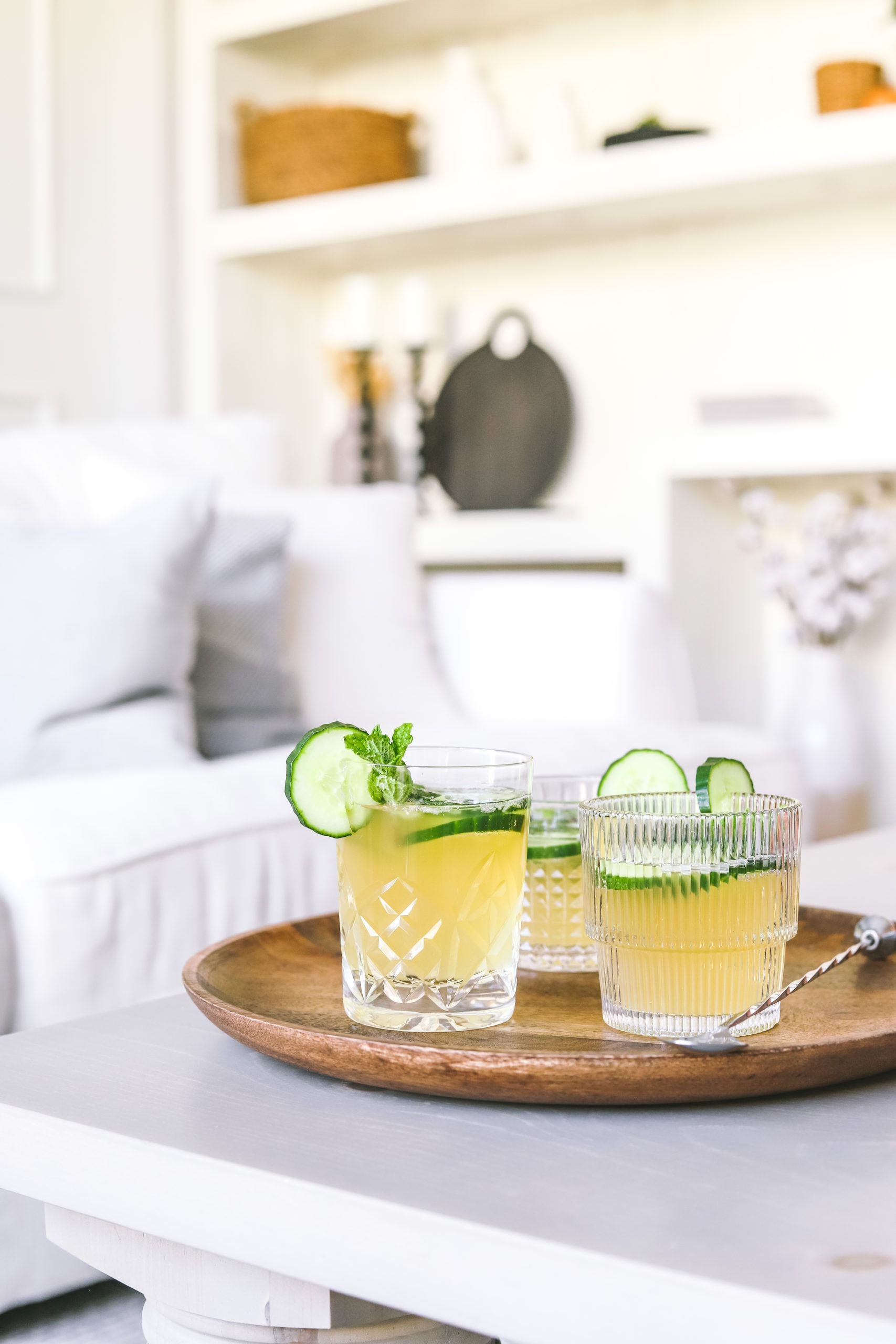 Cucumber Cider Smash Cocktail