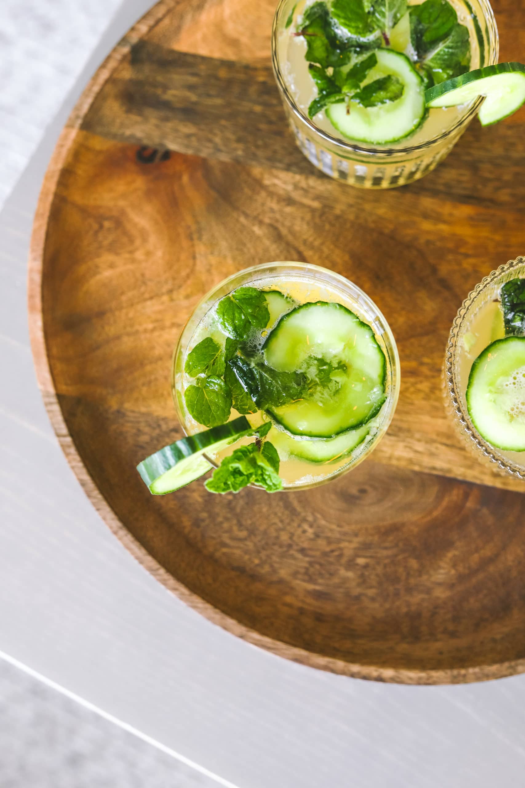 Cucumber Cider Smash Cocktail