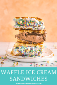 Easy waffle ice cream sandwich