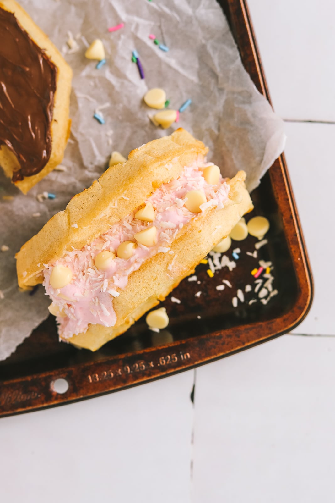 Easy waffle ice cream sandwich