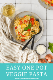 Easy one pot veggie pasta recipe