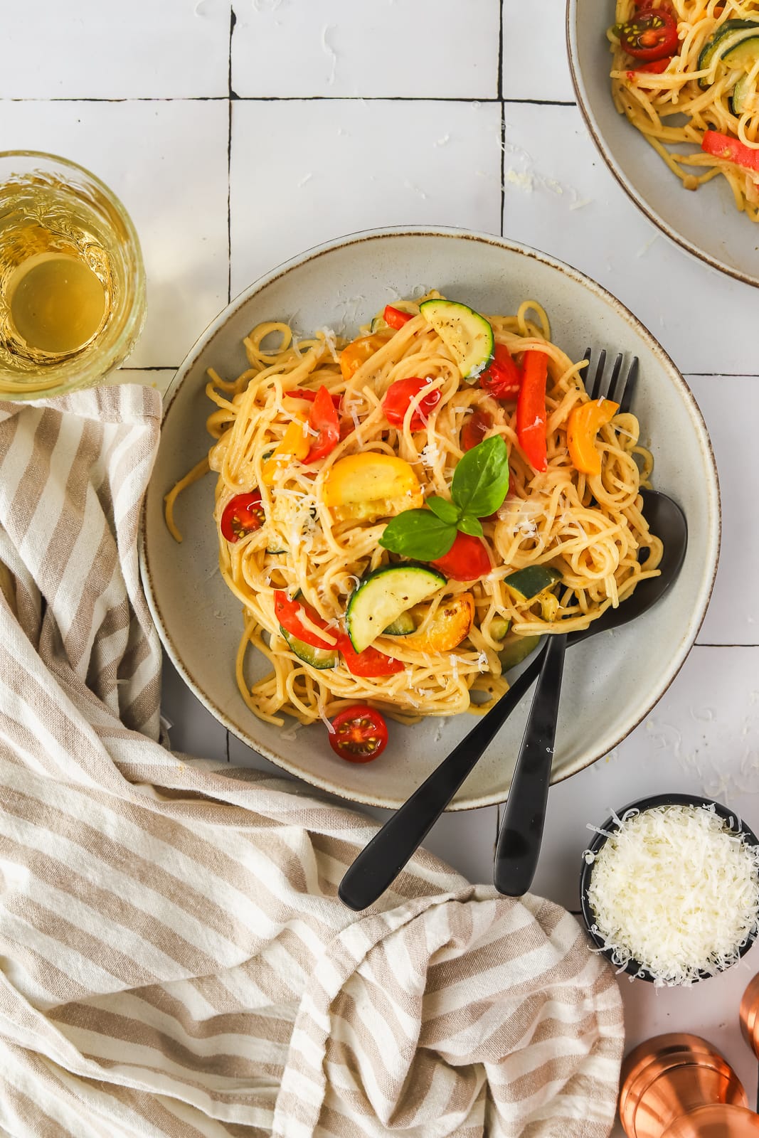 Easy one pot veggie pasta recipe