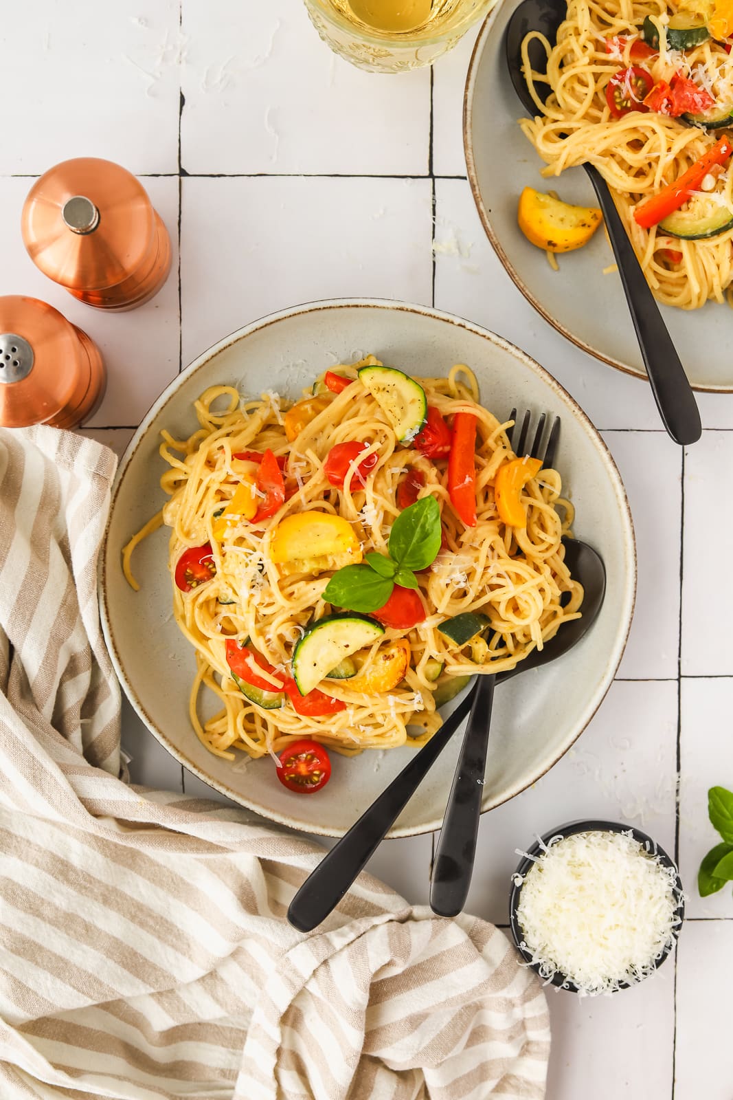 Easy one pot veggie pasta recipe