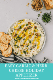 easy herb & garlic cheese dip