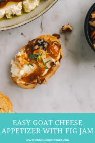 goat cheese dip on crostini