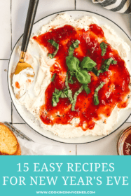 New Year's Eve food & cocktails