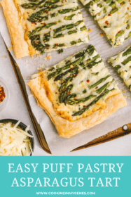 piece of puff pastry asparagus tart