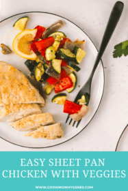 vegetables and chicken on a dinner plate