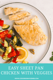 vegetables and chicken on a dinner plate