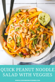 thai noodle salad recipe in a bowl