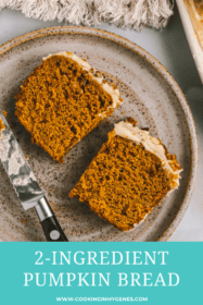 sliced pumpkin bread on a plate