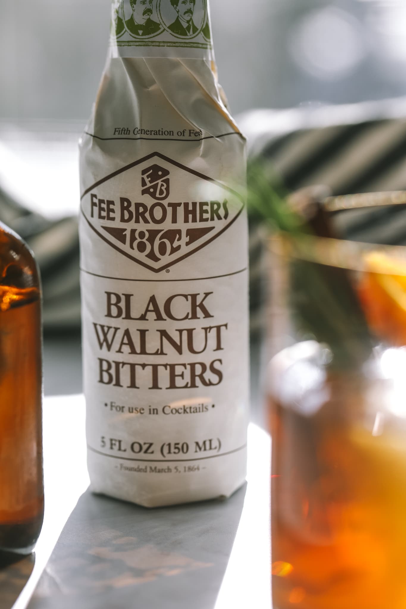 bottle of black walnut bitters