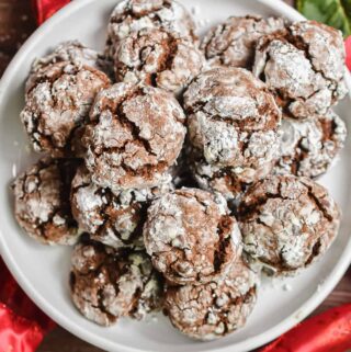 cake mix chocolate crinkle cookies
