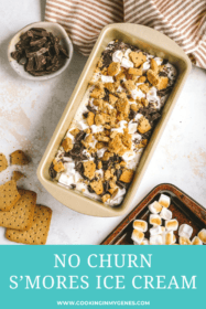 s'mores ice cream being made