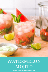 watermelon mojito in a glass