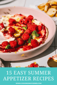 cream cheese dip with raspberries and lemon
