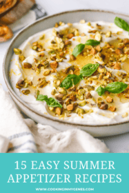 whipped ricotta with pistachios, basil and honey