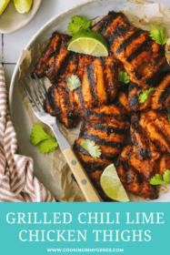 grilled chili lime chicken on a plate