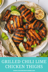 grilled chili lime chicken on a plate