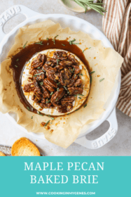 baked maple pecan brie
