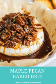 baked brie with maple pecans