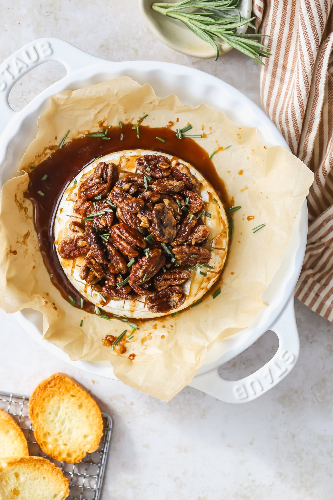 baked maple pecan brie
