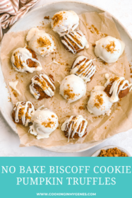 pumpkin truffles on a serving tray