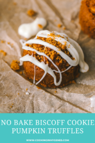 close up of a Biscoff Pumpkin Truffle