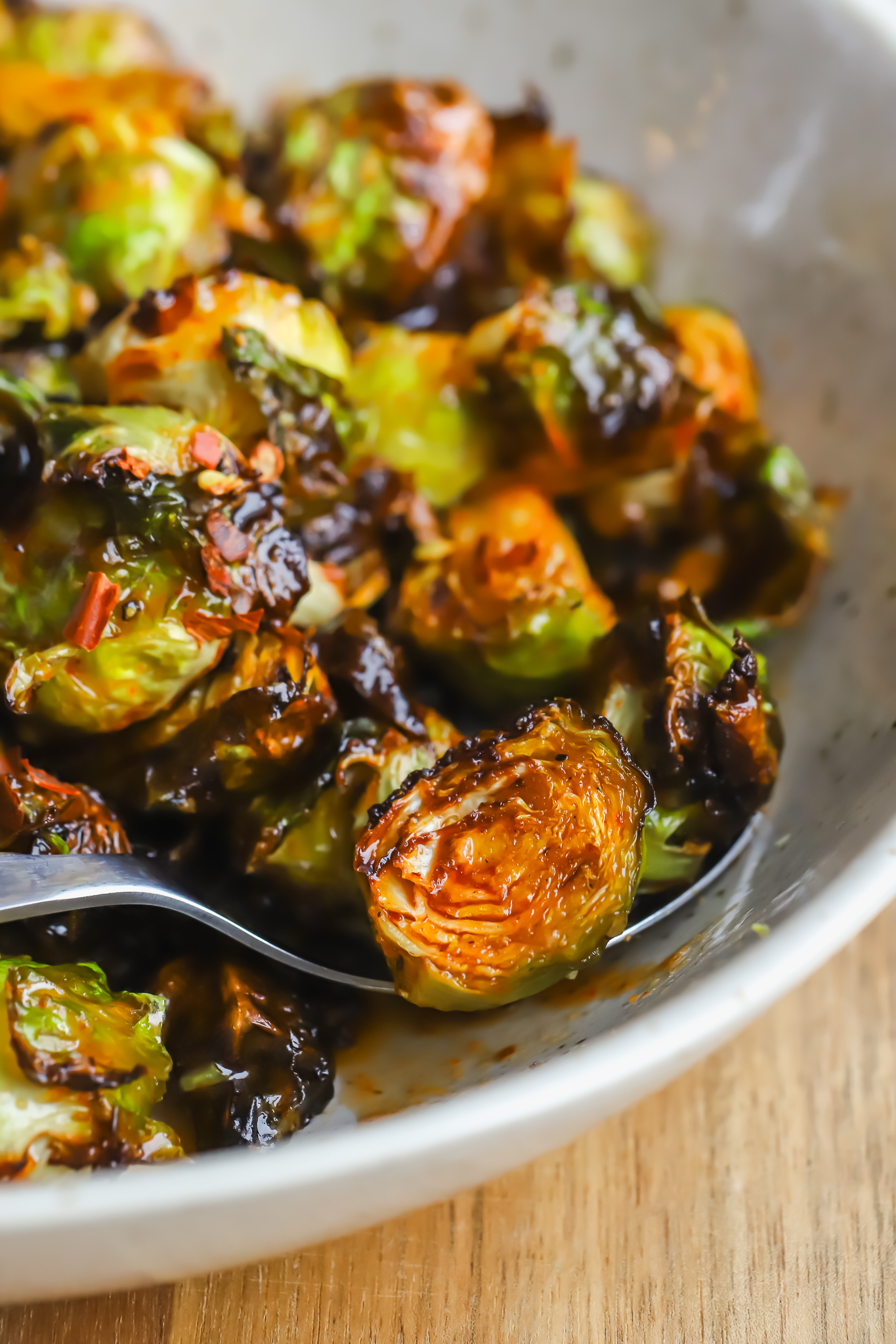 spoonful of brussels sprouts